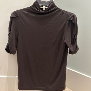 Madewell women’s size small mock neck deep plum/chocolate color
